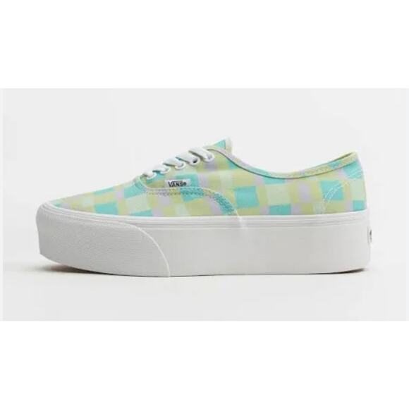 Vans New Womens Authentic Stackform Athletic Checker Platform Size 7.5 NWOB - Picture 1 of 7